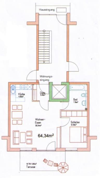 Ferienwohnung In Ruhiger Lage, 2 Zimmer, 64 Qm Guenzburg Exterior photo